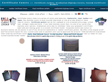 Tablet Screenshot of certificatecovers.com
